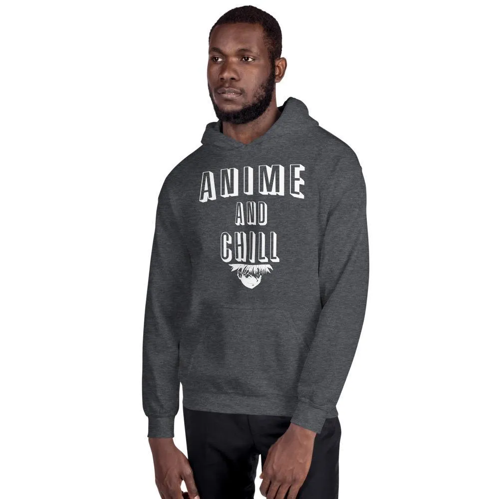 "Anime And Chill" Basic Hoodie