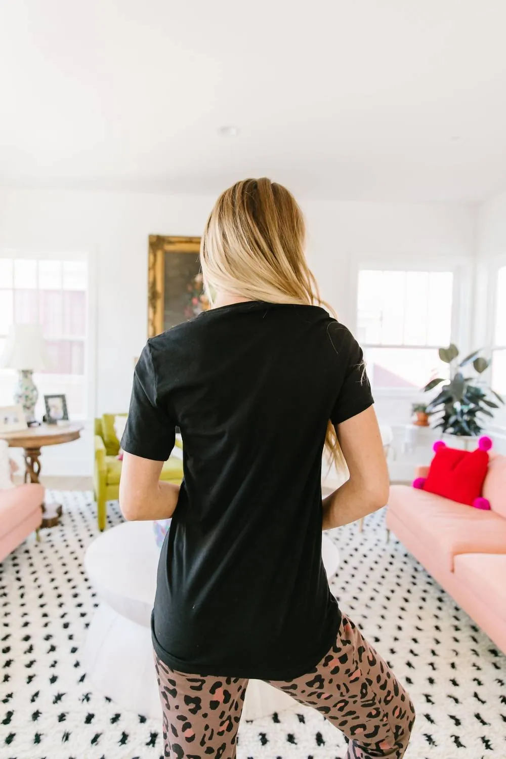 "black Is My Happy Color" Graphic Tee