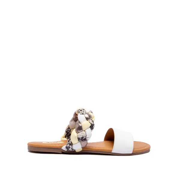 Qupid Archer 2 Banded Slide Sandal