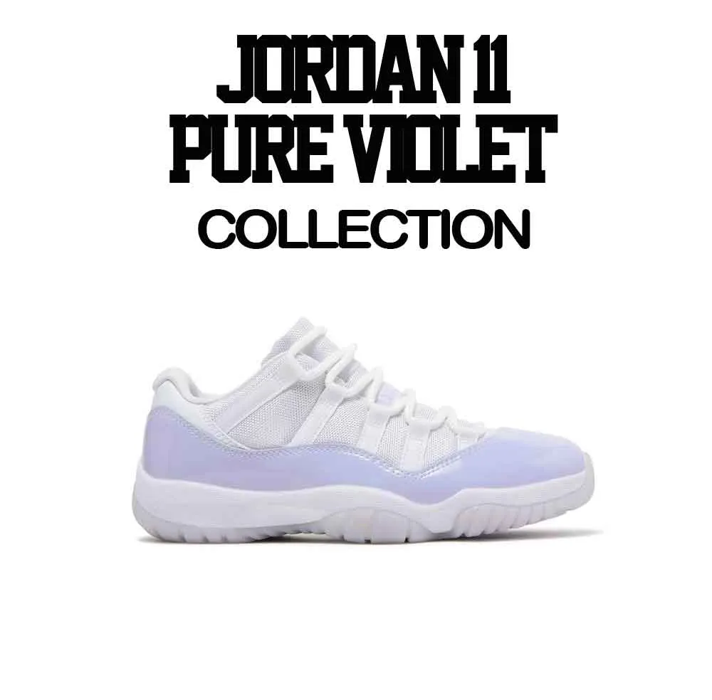 Retro 11 Pure Violet Shirt - Win 23 -White