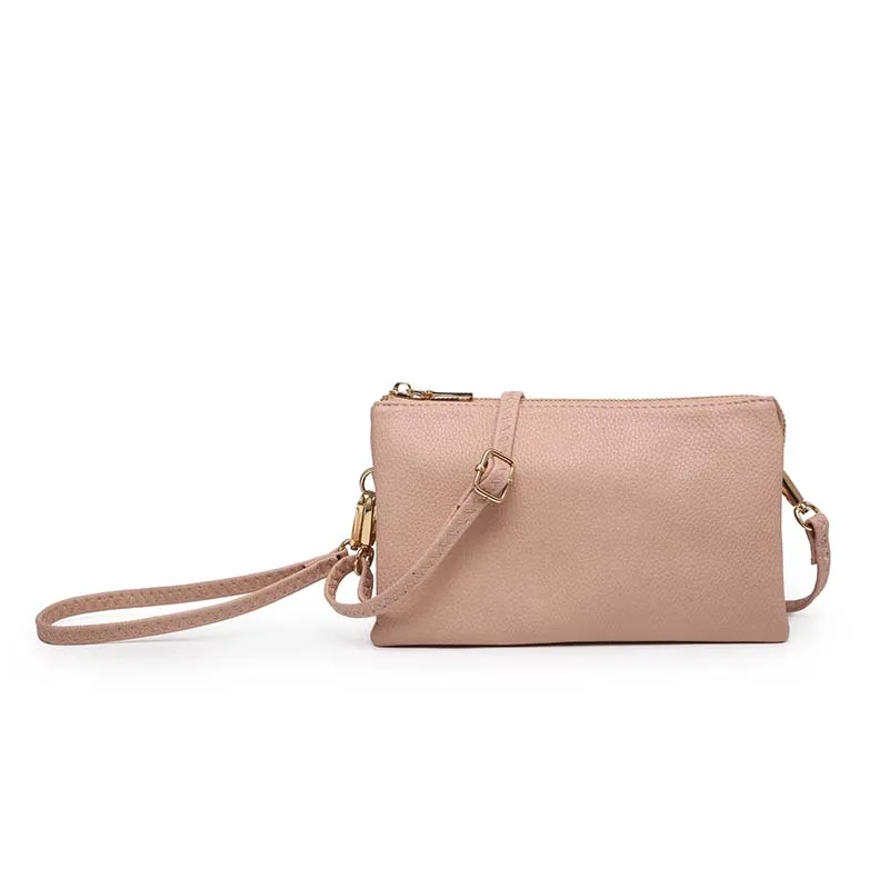 Riley Crossbody Wristlet in Nude