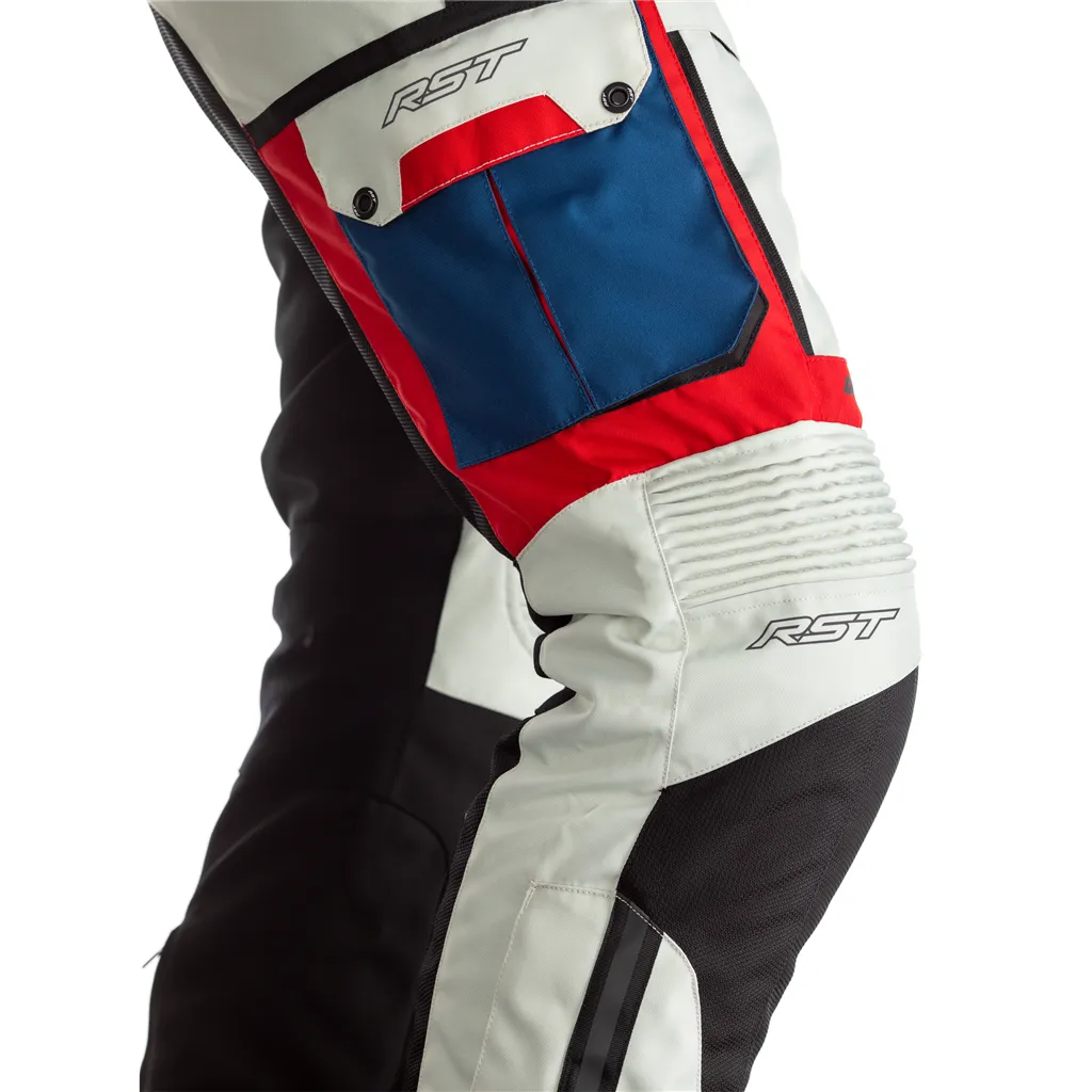 RST Pro Series Adventure-X Mens Textile Trousers - Ice/Blue/Red