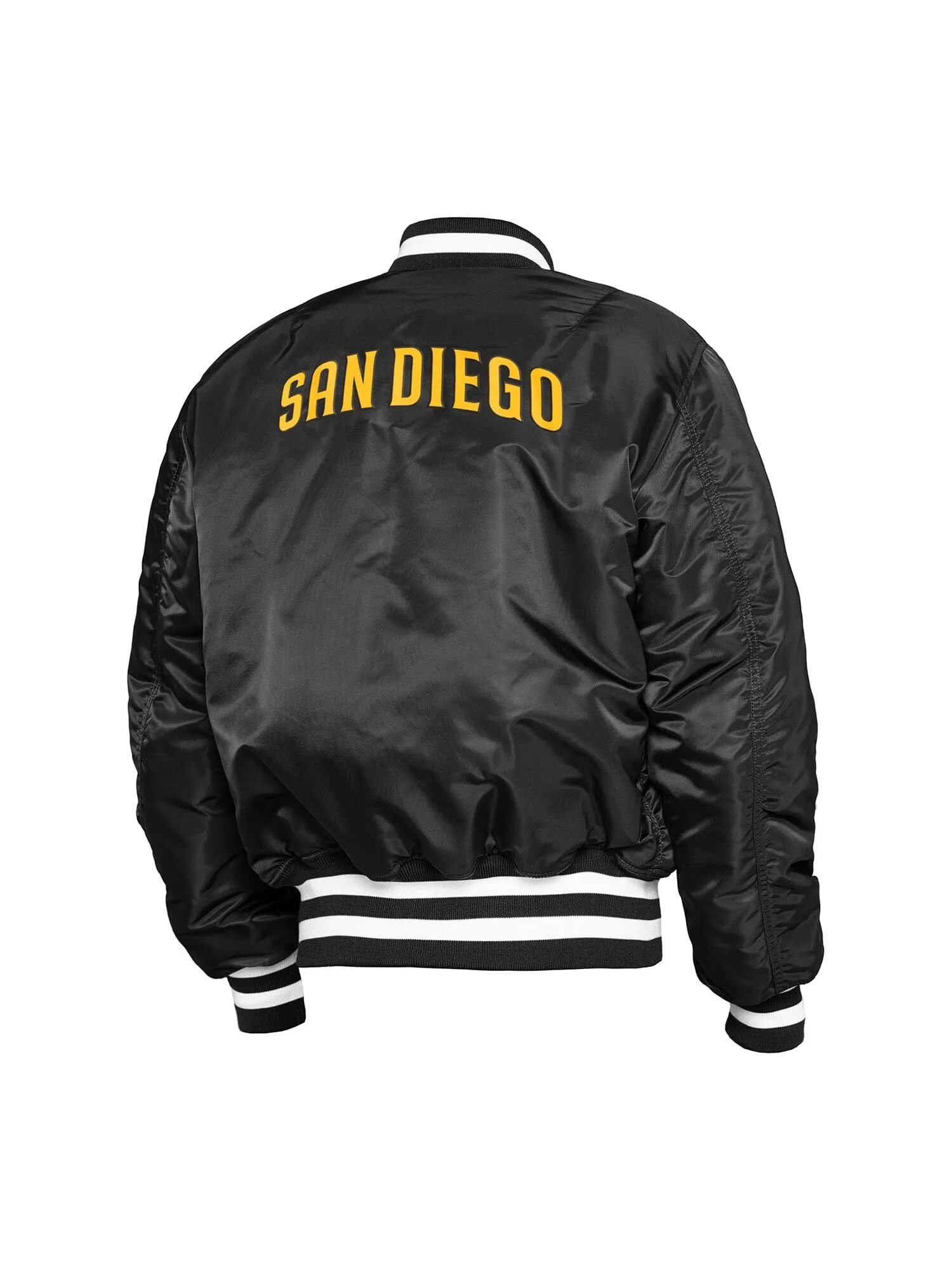 SAN DIEGO PADRES X ALPHA X NEW ERA MA-1 BOMBER JACKET