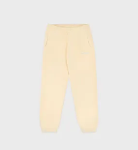 Serif Logo Kids Sweatpant - Almond/China Blue