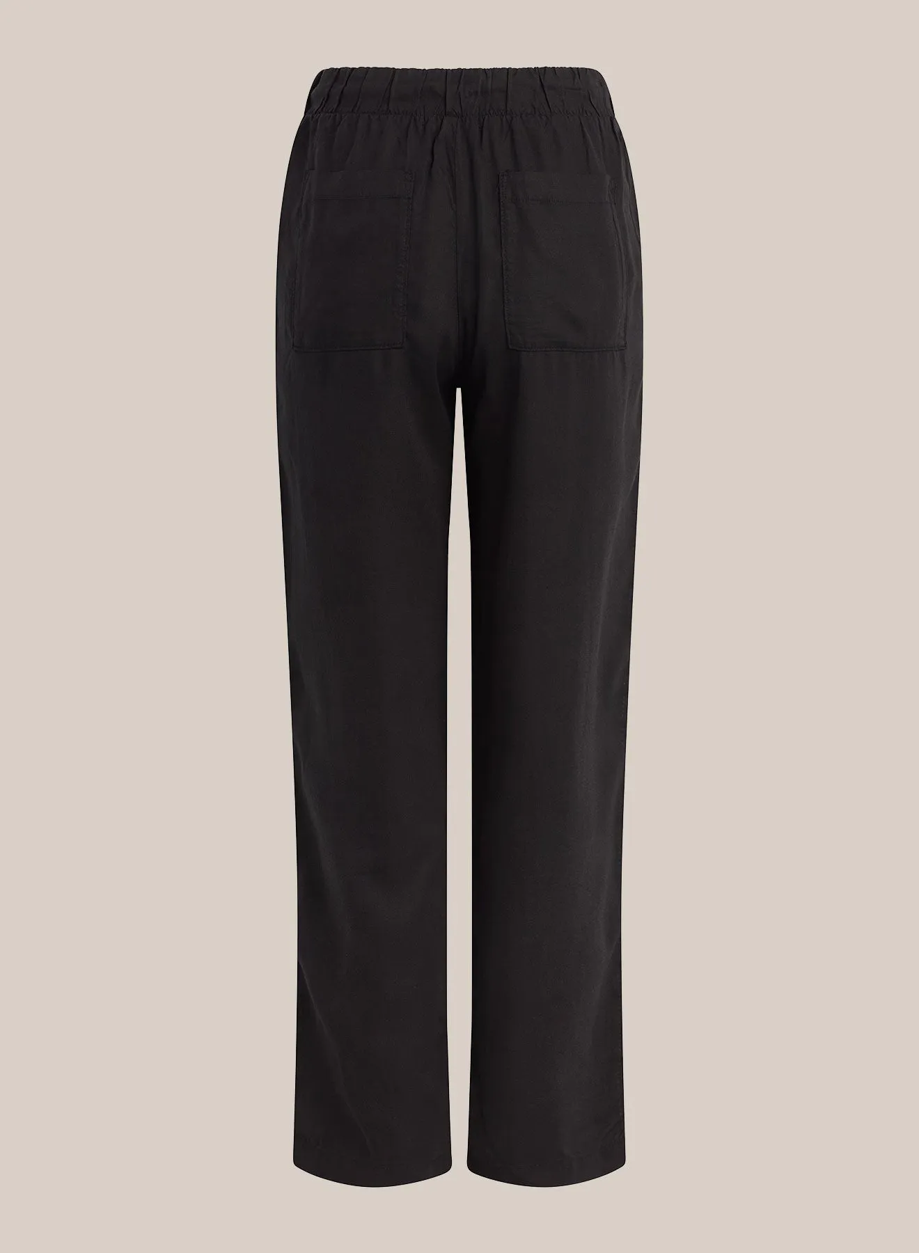 Side Ladder Trim Pocket Trouser - Black