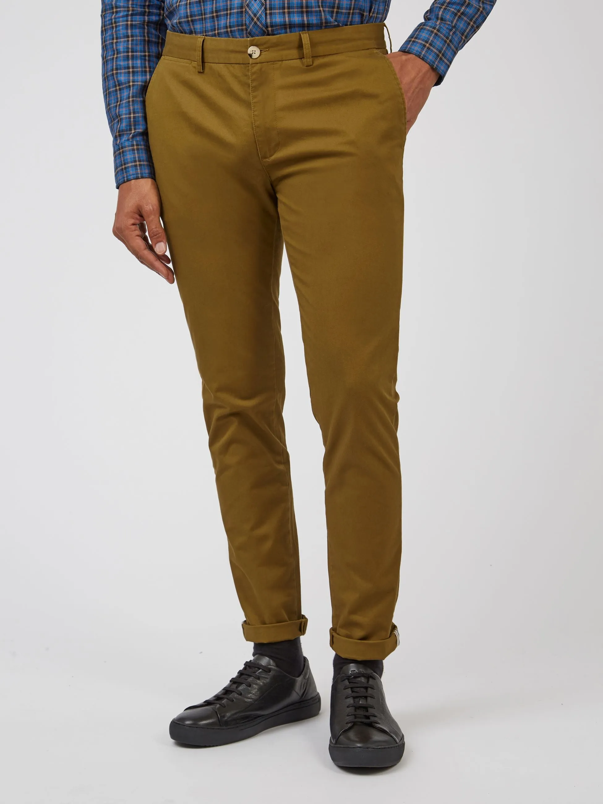 Signature Skinny Stretch Chino Pant - Bronze