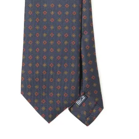 Silk Foulard Print Self-tip Tie