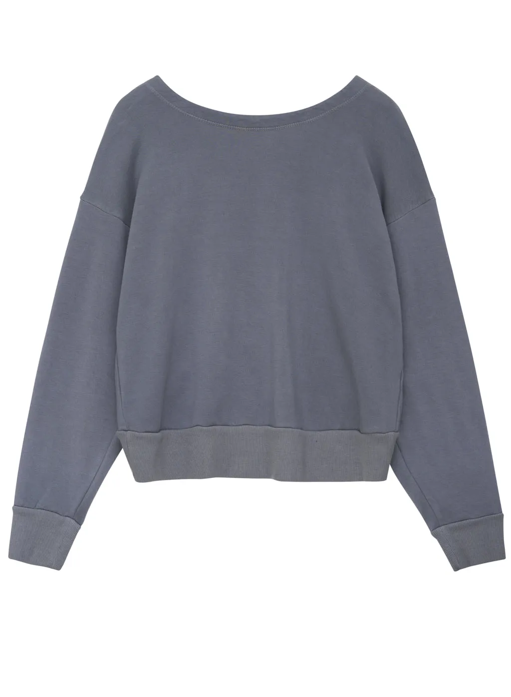 Softest Fleece Long Sleeve Back Twist Top in Barre