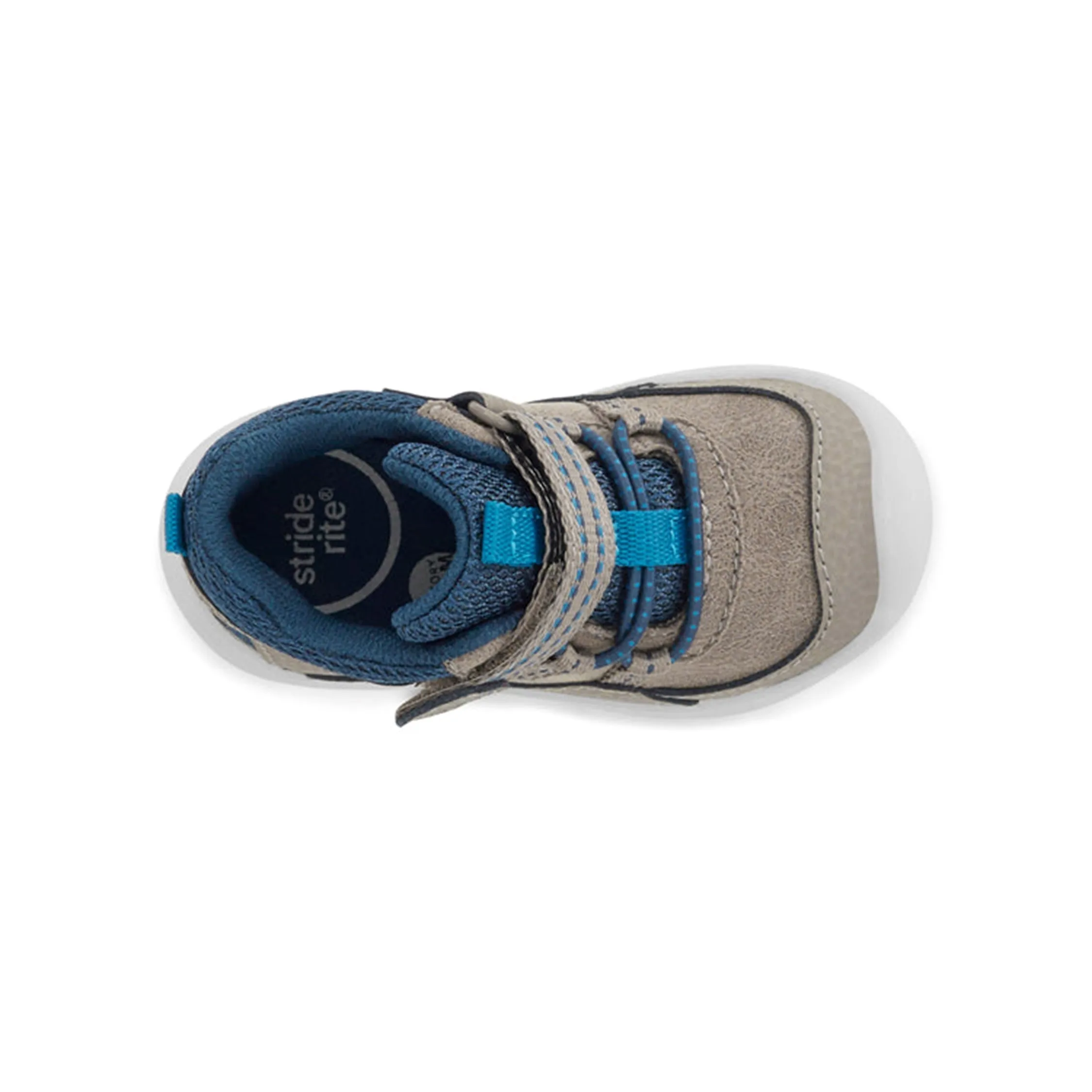 SRT Rover Kid's Leather Boot - Taupe/Blue