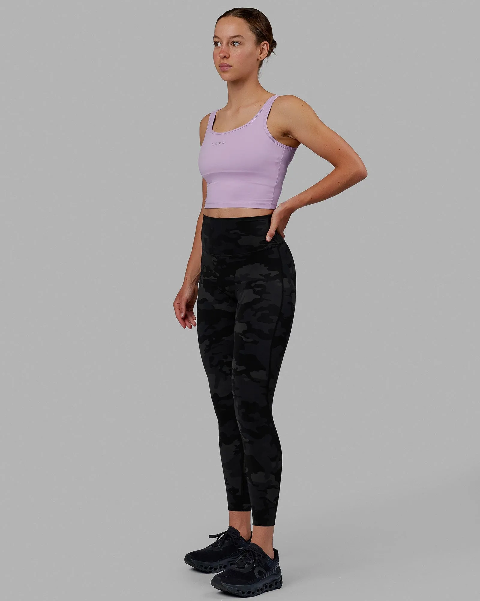 Staple Active Cropped Tank - Pale Lilac