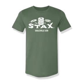 Stax "Falling Records" Logo T-Shirt (Pine)