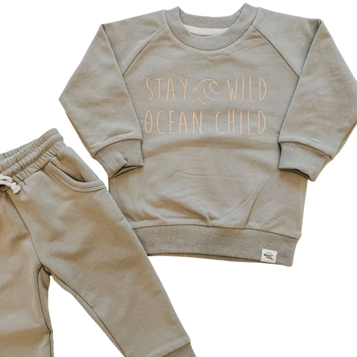 Stay Wild Ocean Child Organic Cotton Pullover