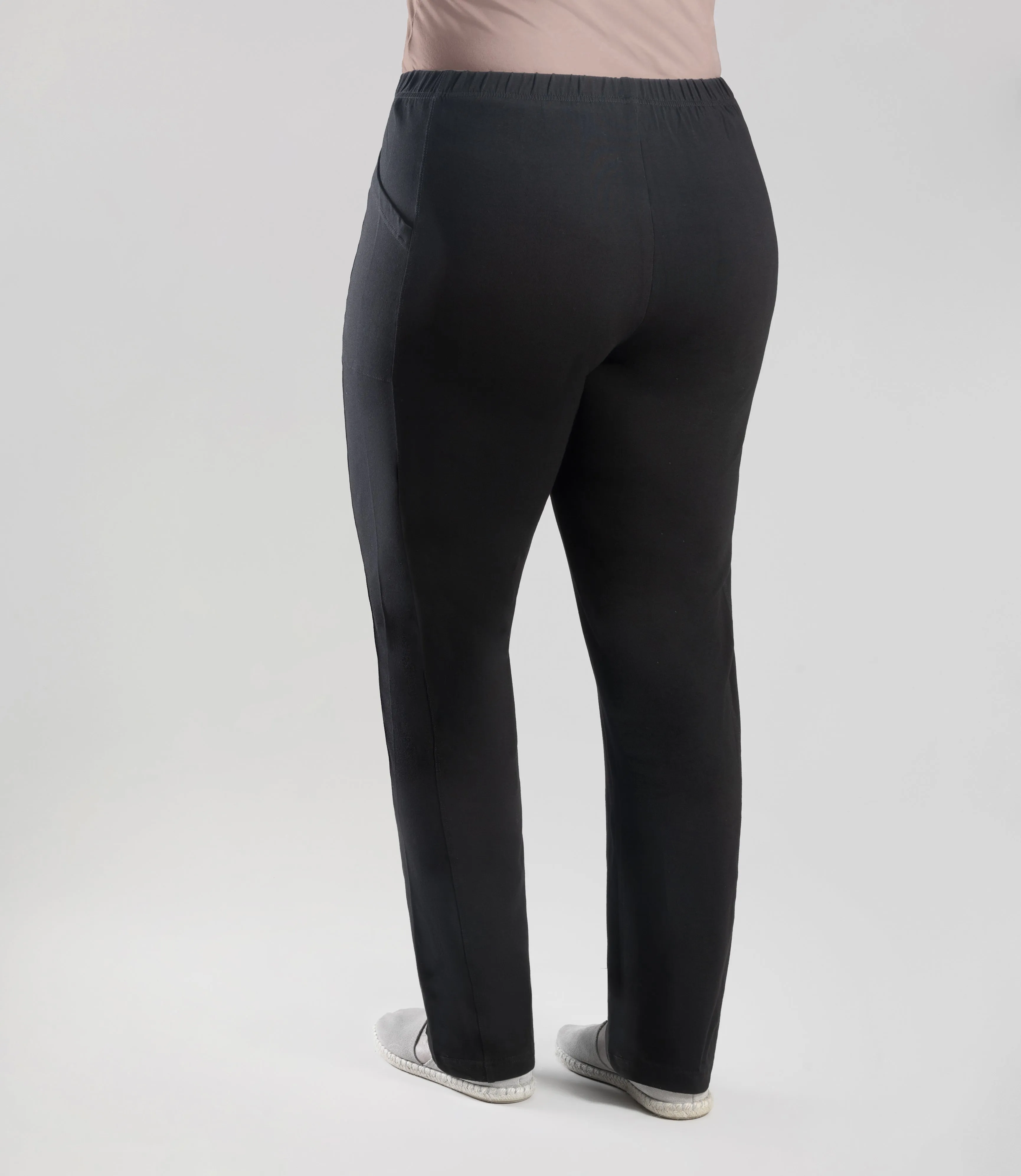 Stretch Naturals Side Pocket Loose Fit Leggings Tall Black