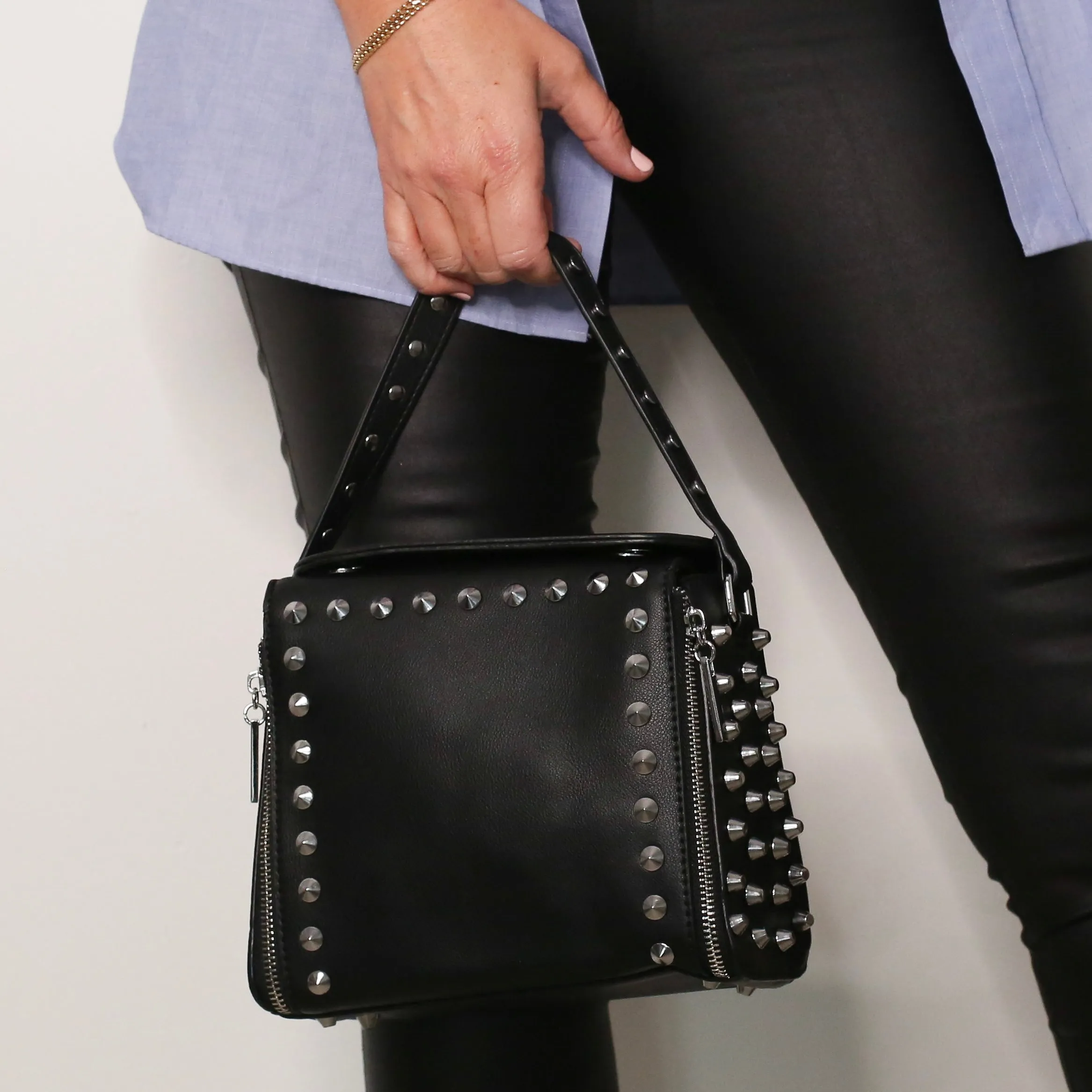 Studded Icon Bag - Black