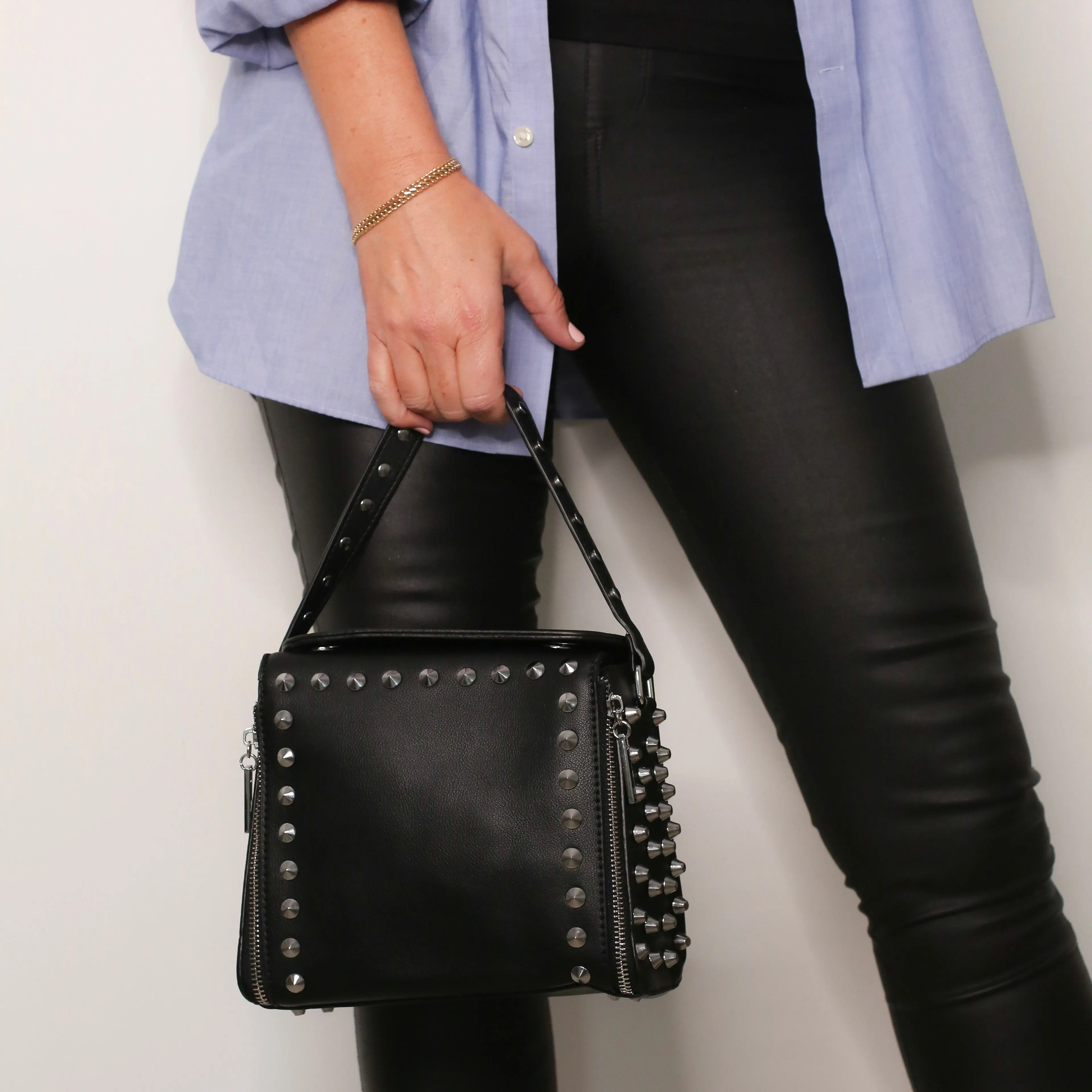 Studded Icon Bag - Black