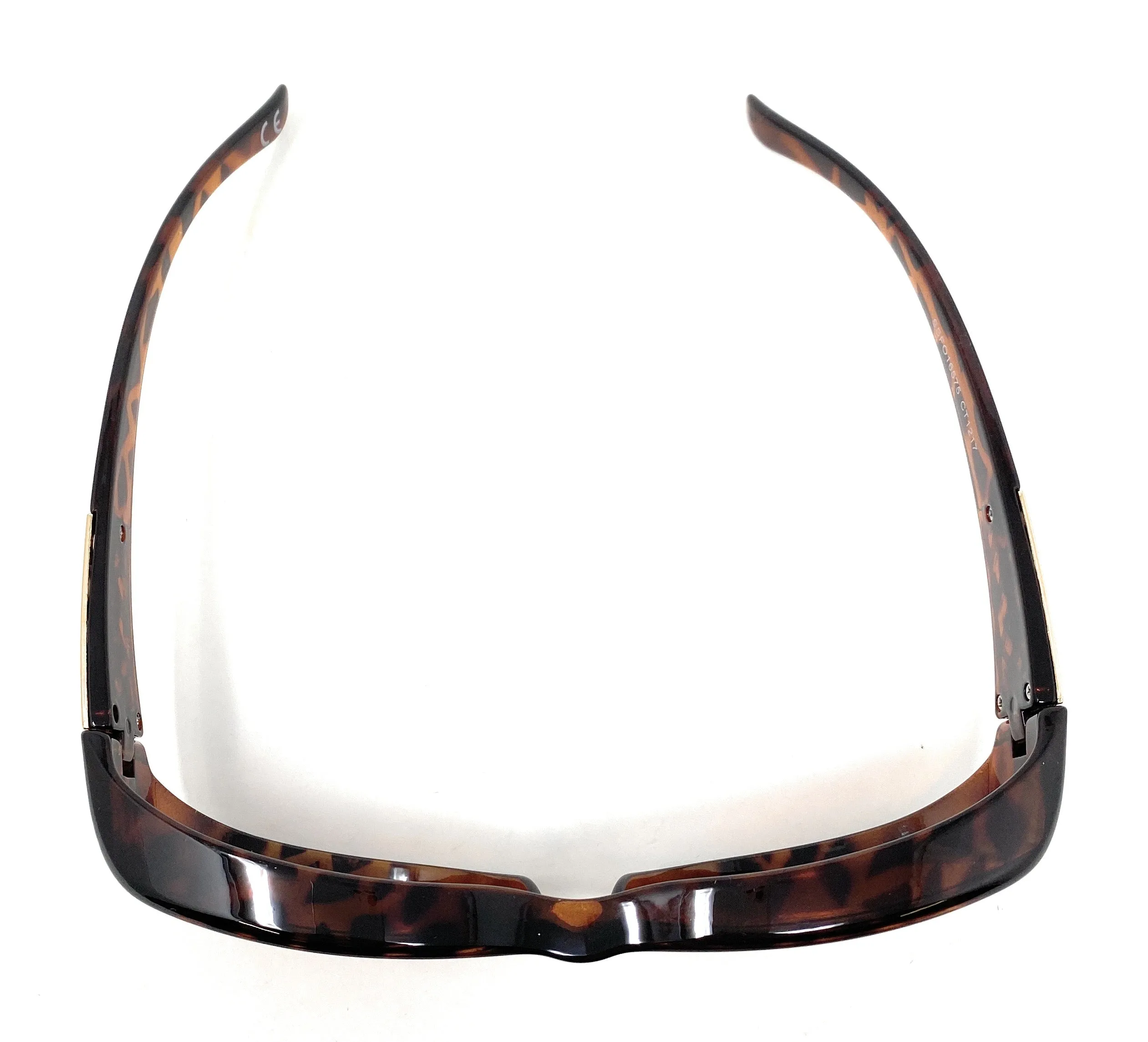 Sunglasses Optical Covers Polarised Brown with Gold Detail