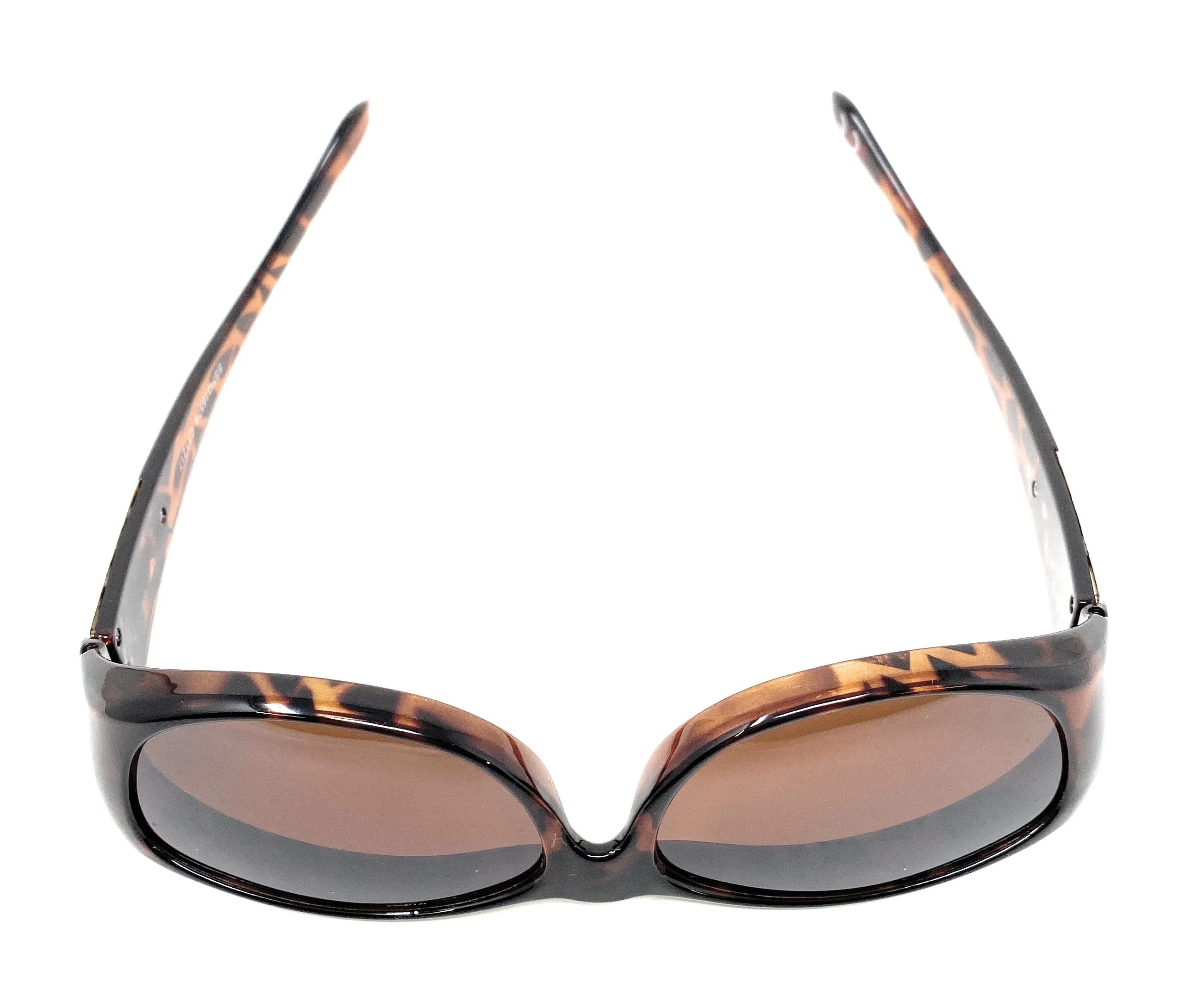 Sunglasses Optical Covers Polarised Brown with Gold Detail