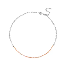 Sunstone Silver Oval Link Necklace Chain