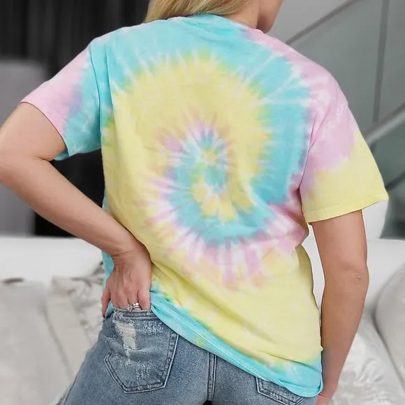 Sweet as Cotton Candy Tie Dye Tee