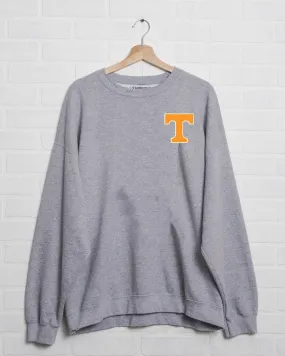 Tennessee Vols Chenille Patch Gray Sweatshirt