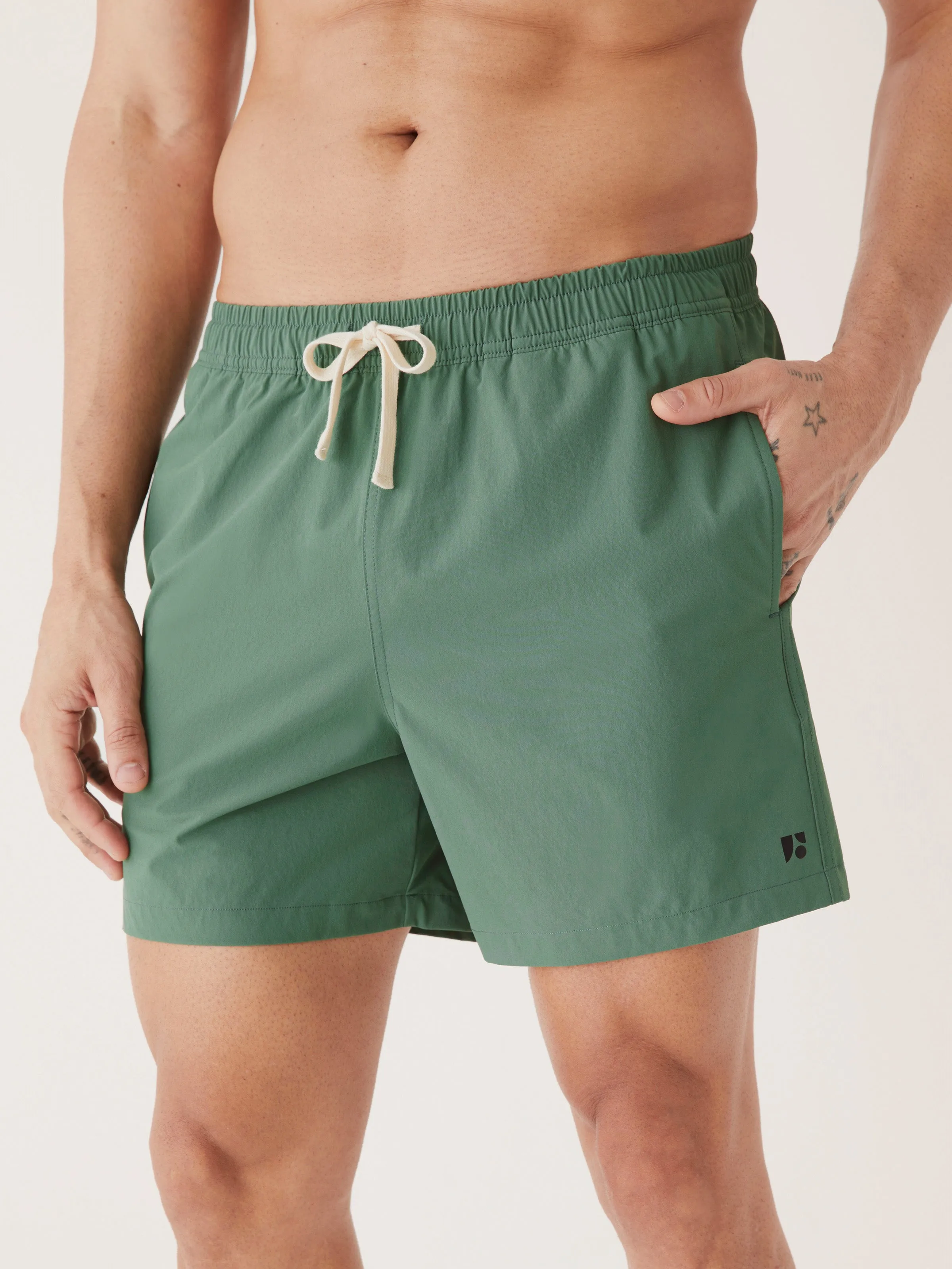 The 5in Swim Short in Cilantro