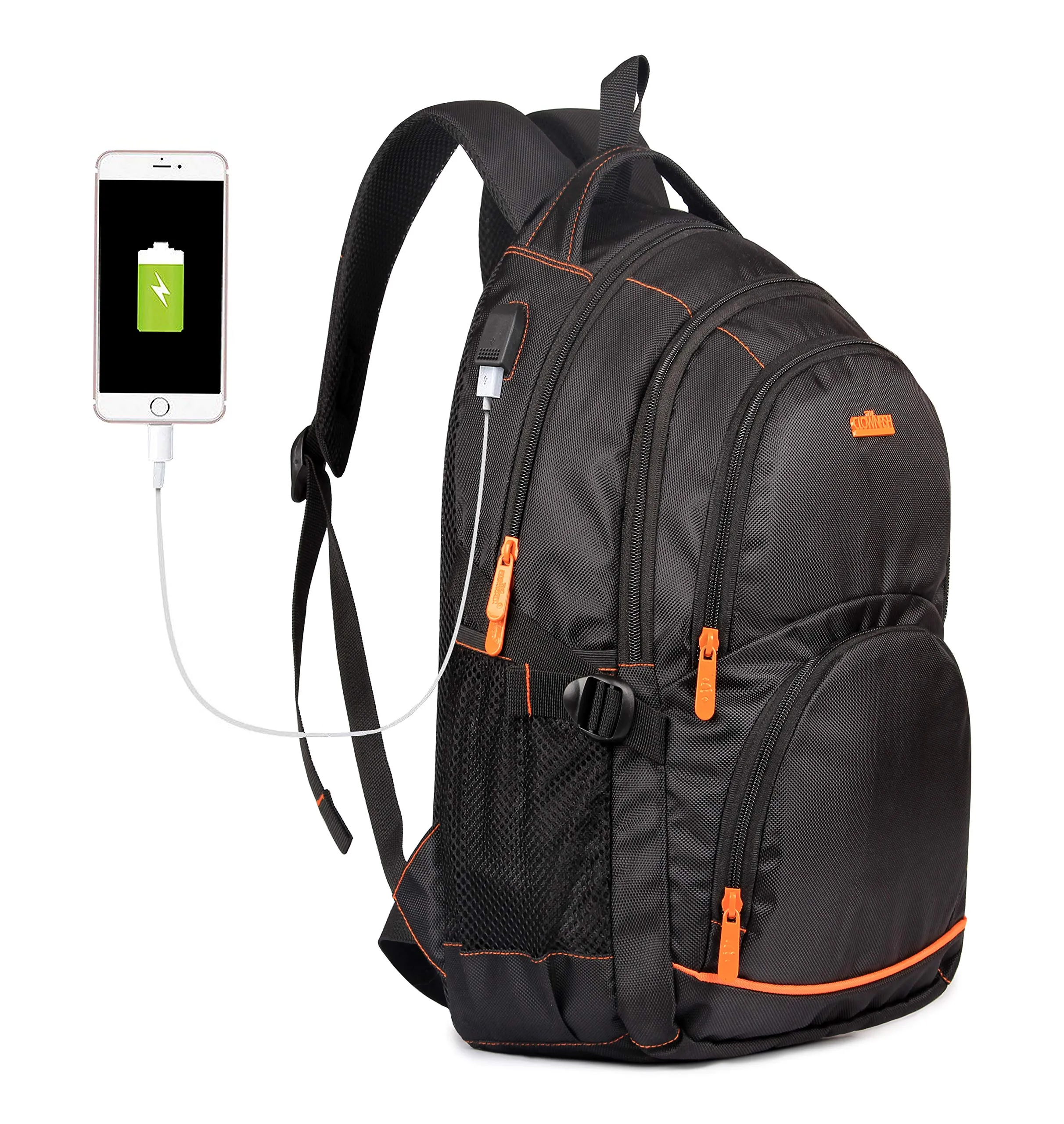 THE CLOWNFISH 26 Ltrs Black Laptop Backpack (TCFBPPO-TH156CBL1)