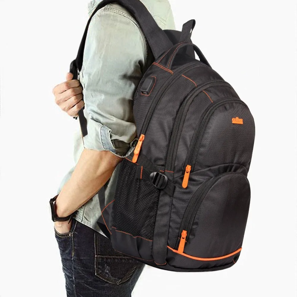 THE CLOWNFISH 26 Ltrs Black Laptop Backpack (TCFBPPO-TH156CBL1)