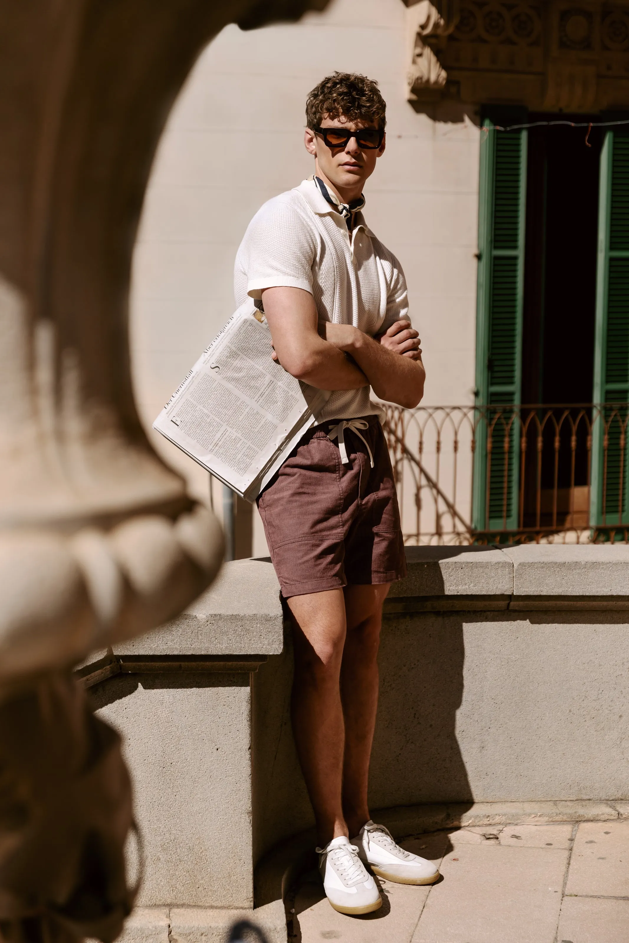 The Owen Light Corduroy Short in Dark Clay