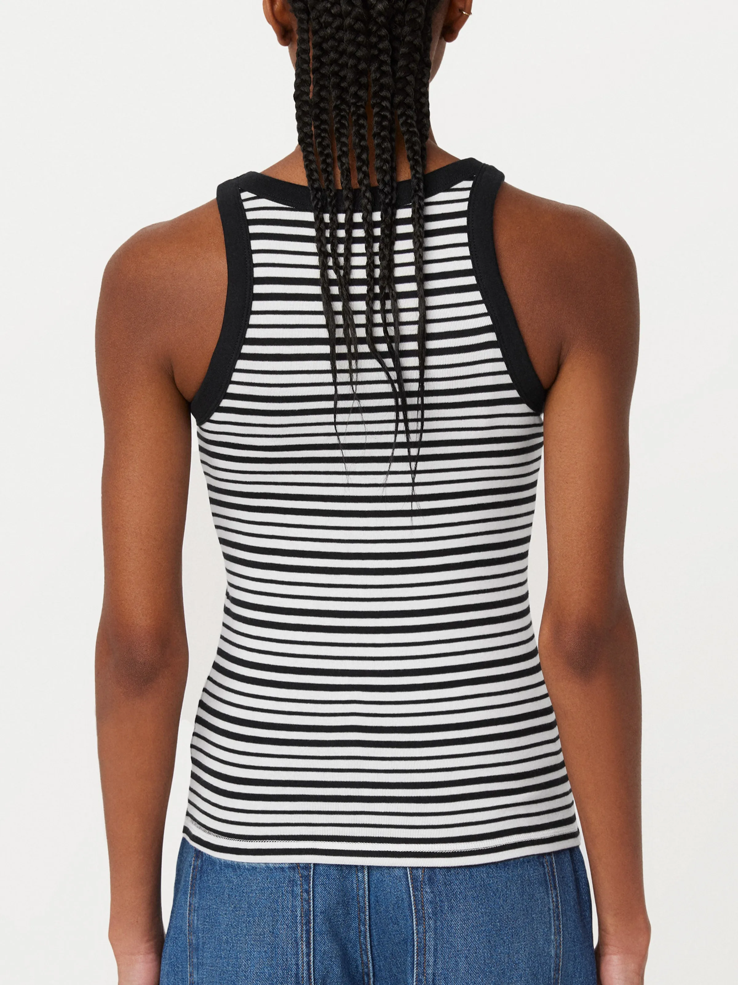 The Ribbed Tank Top in Black