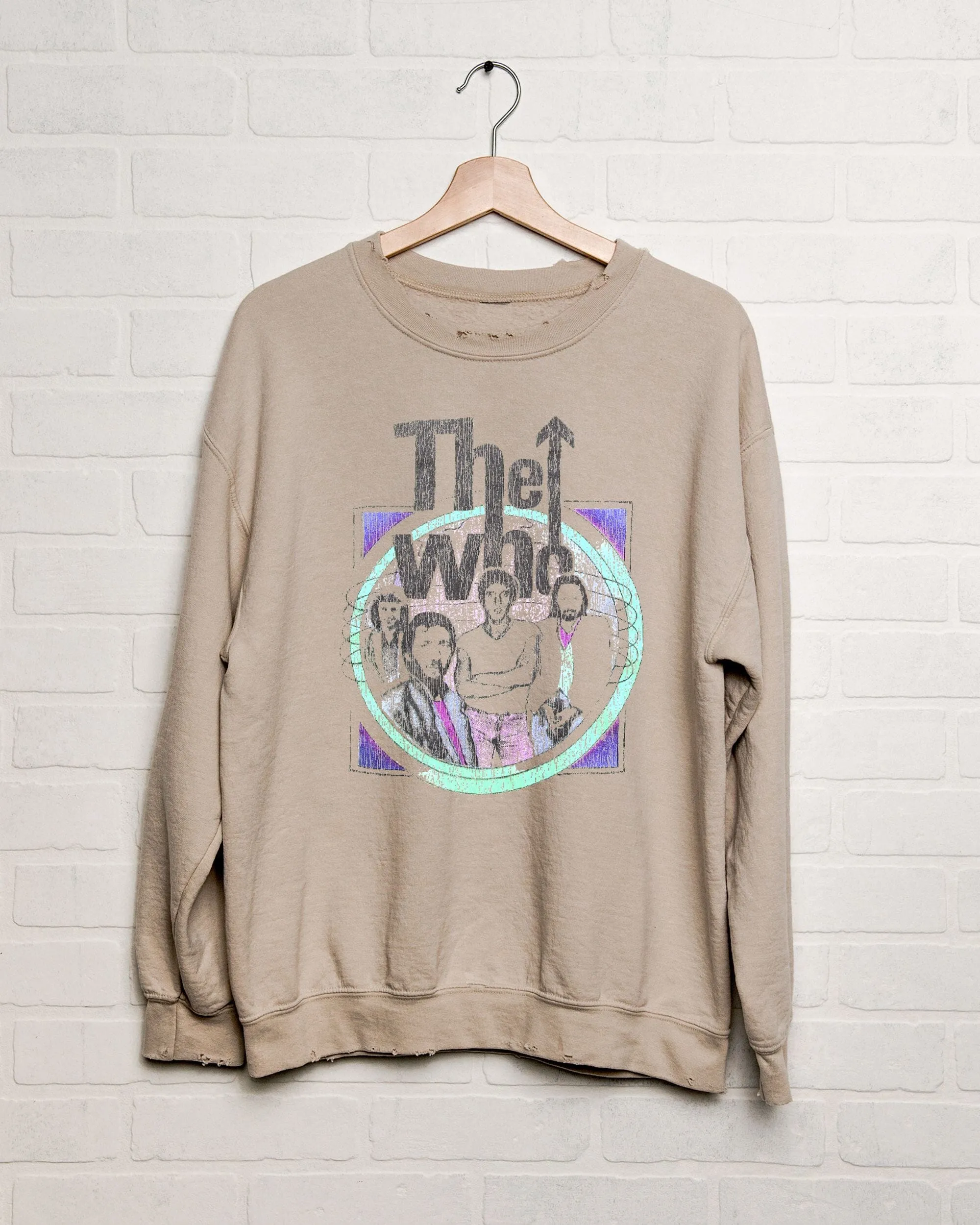 The Who Pastels Sand Thrifted Sweatshirt