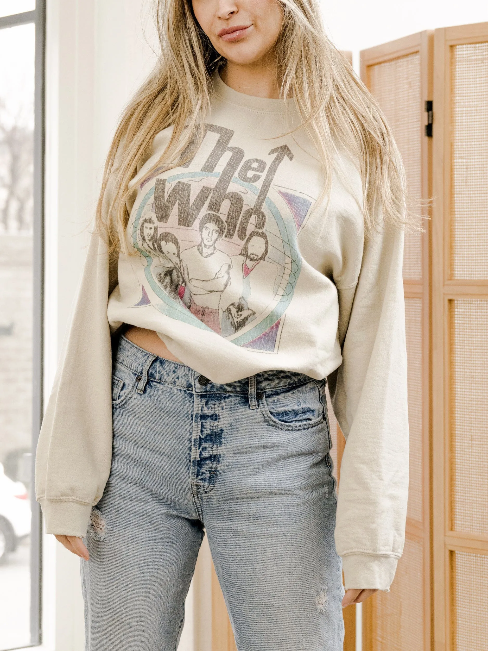 The Who Pastels Sand Thrifted Sweatshirt