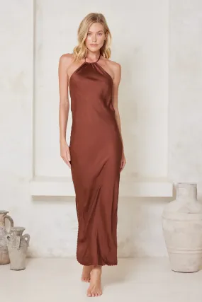 Tigerlily Santa Teresa Winnie Maxi Dress - Chocolate