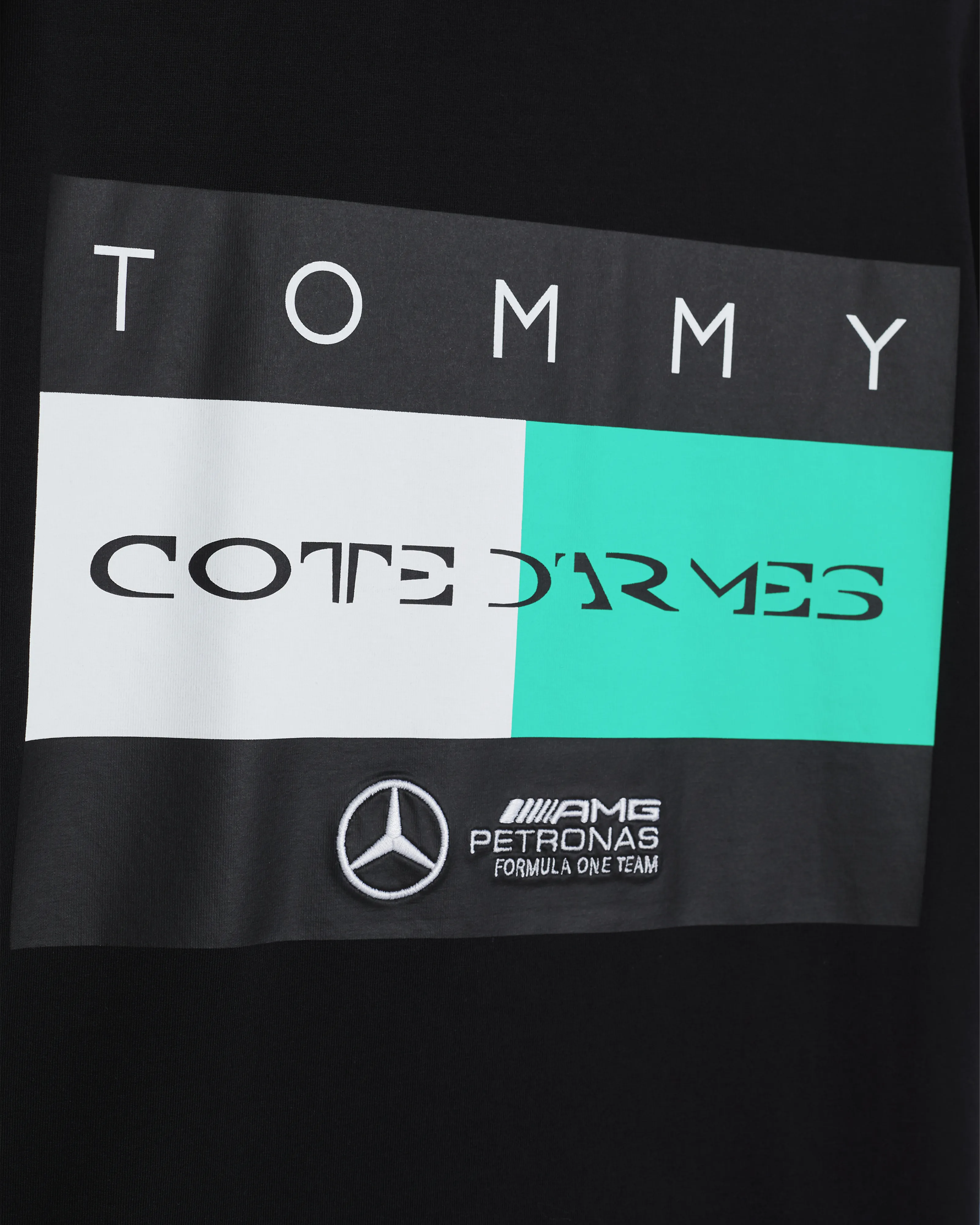 Tommy x Mercedes-AMG F1 x Clarence Ruth Flag Tee Black