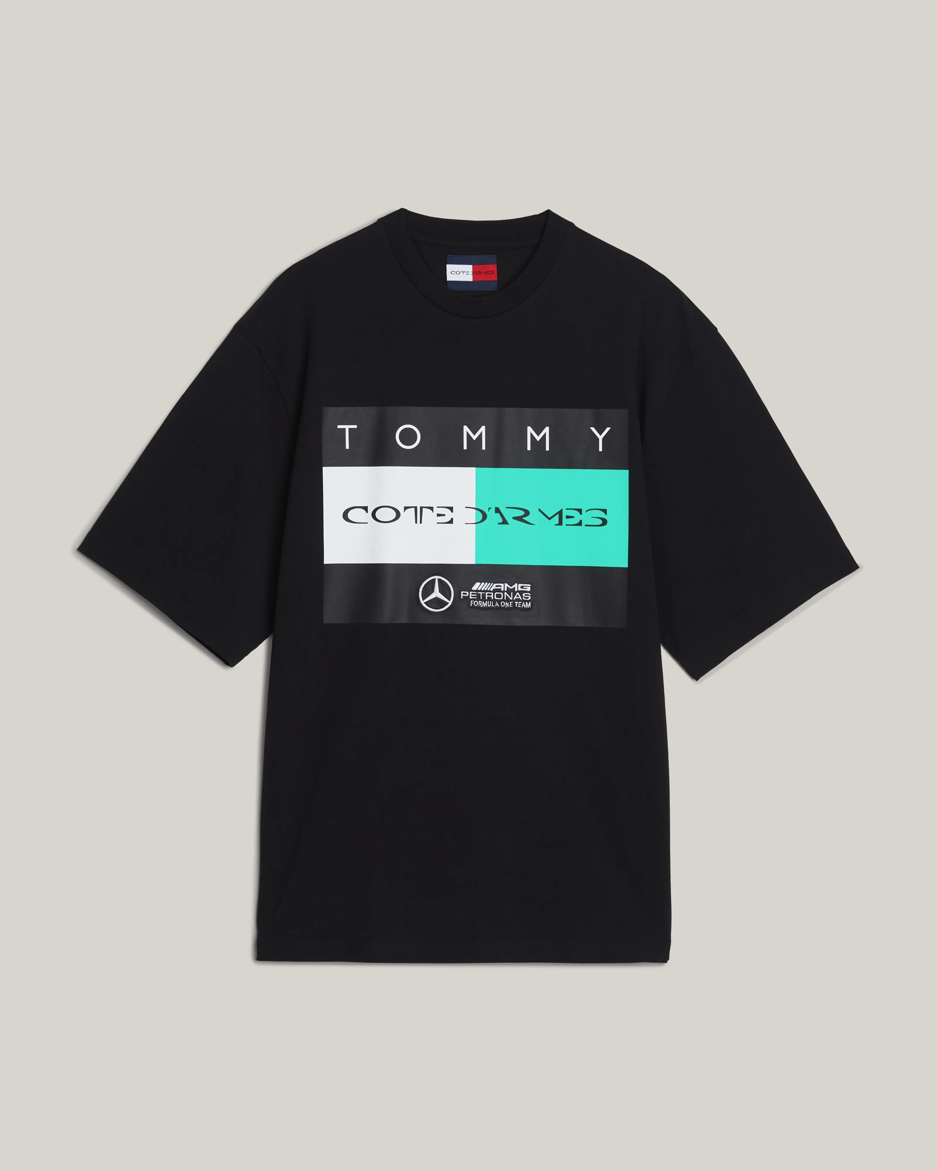 Tommy x Mercedes-AMG F1 x Clarence Ruth Flag Tee Black