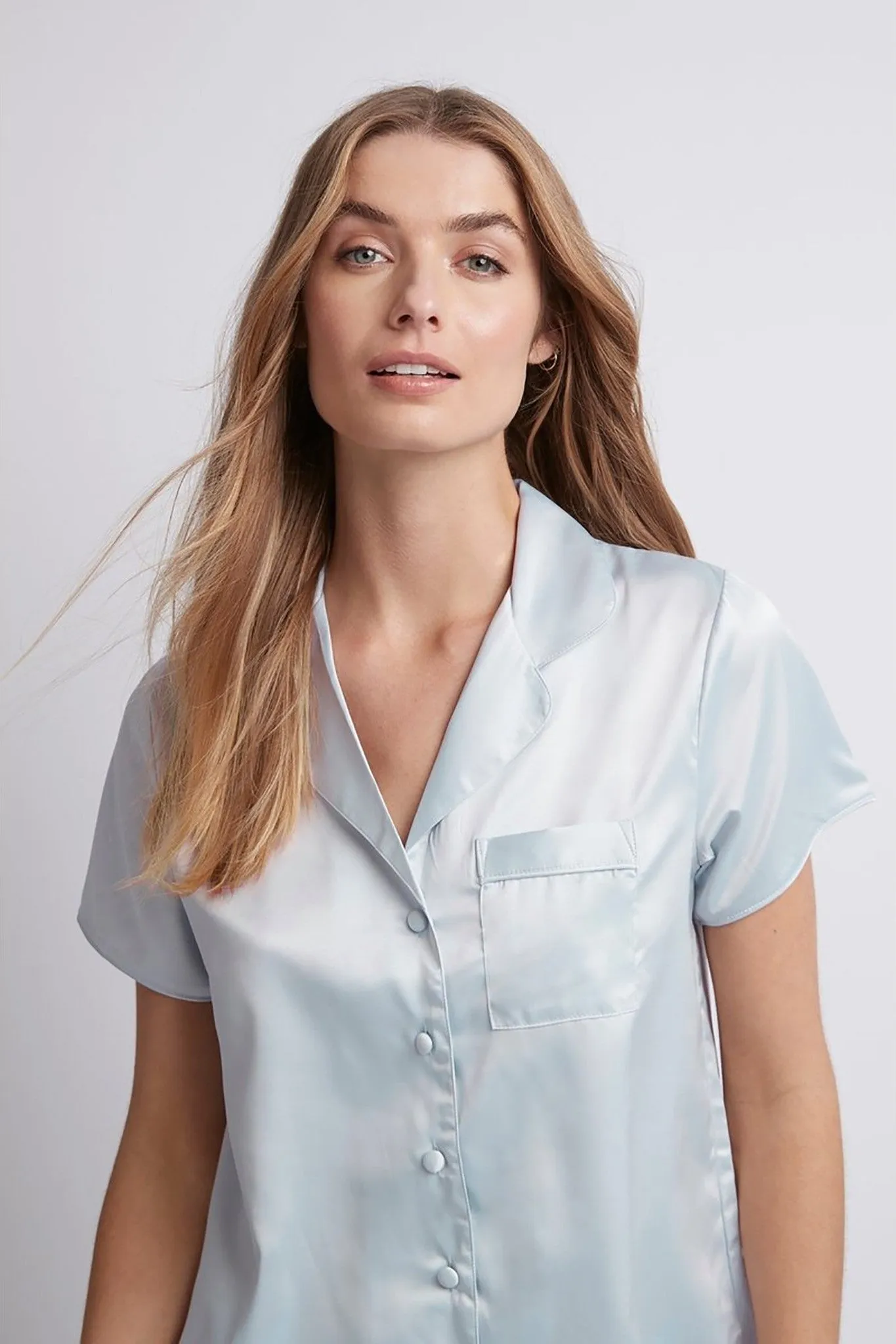 Toni Pyjama Set - Eggshell Blue