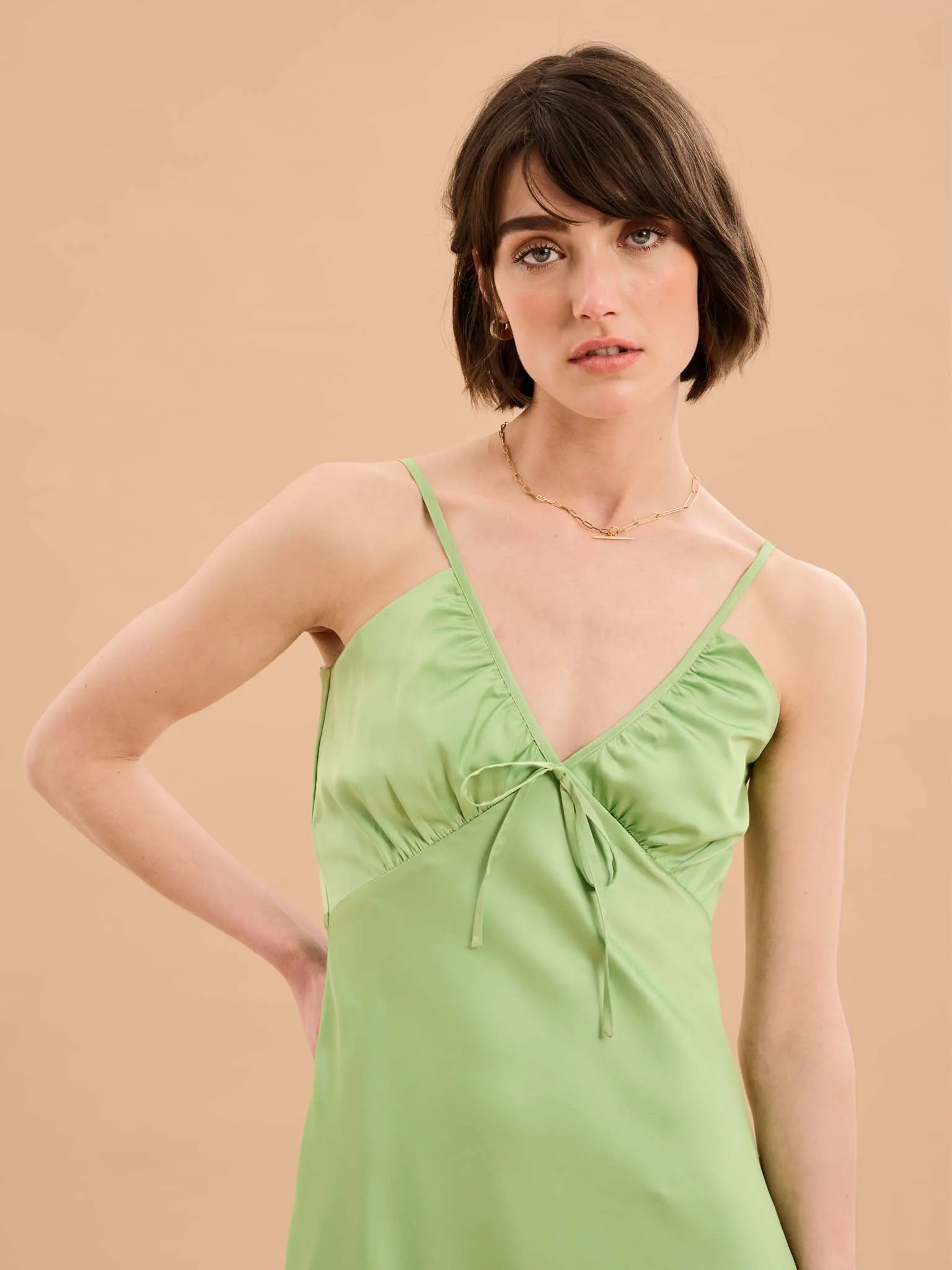 Trudy Dress in Pistachio