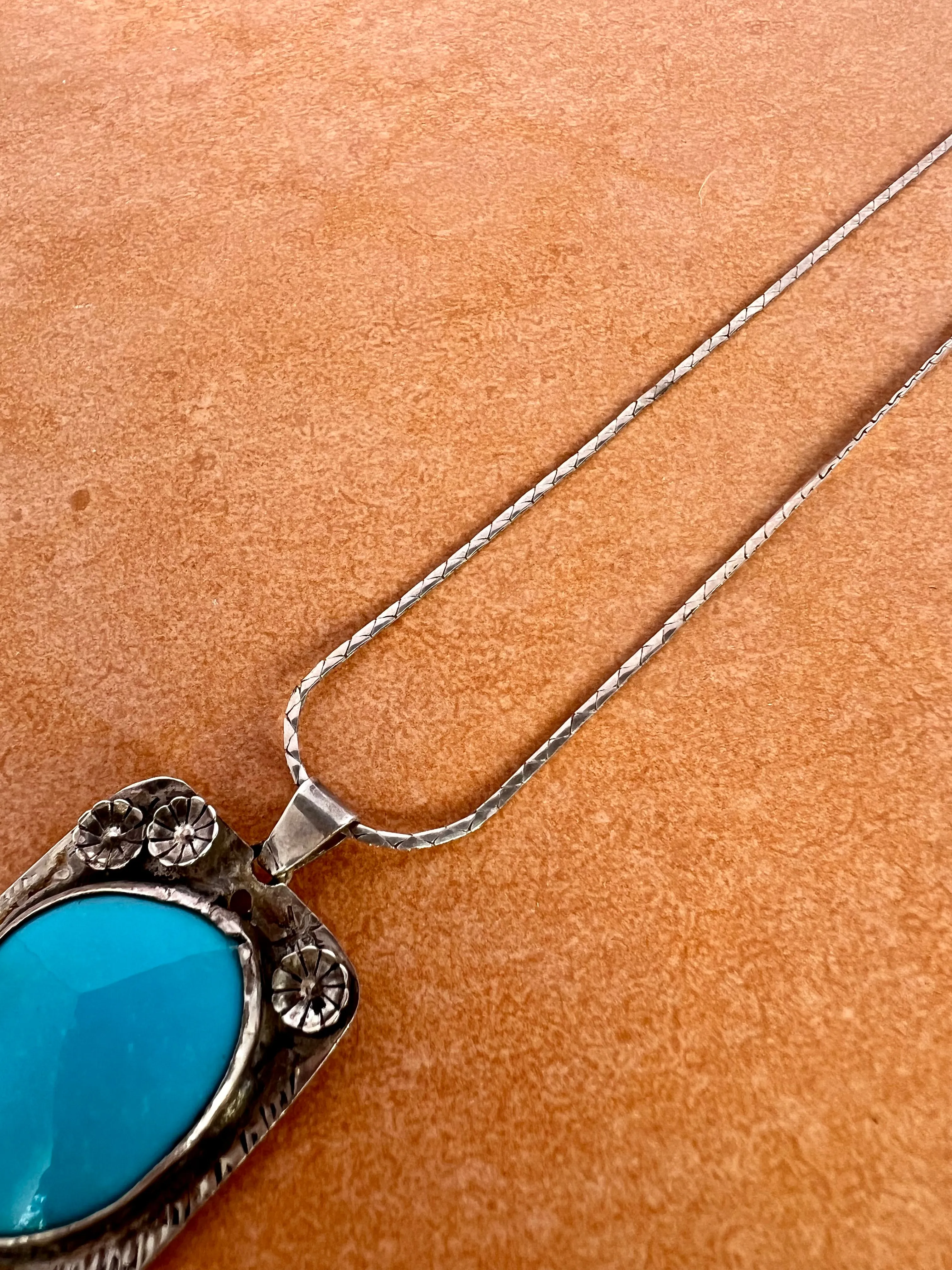 Turquoise Navajo Pendant Necklace