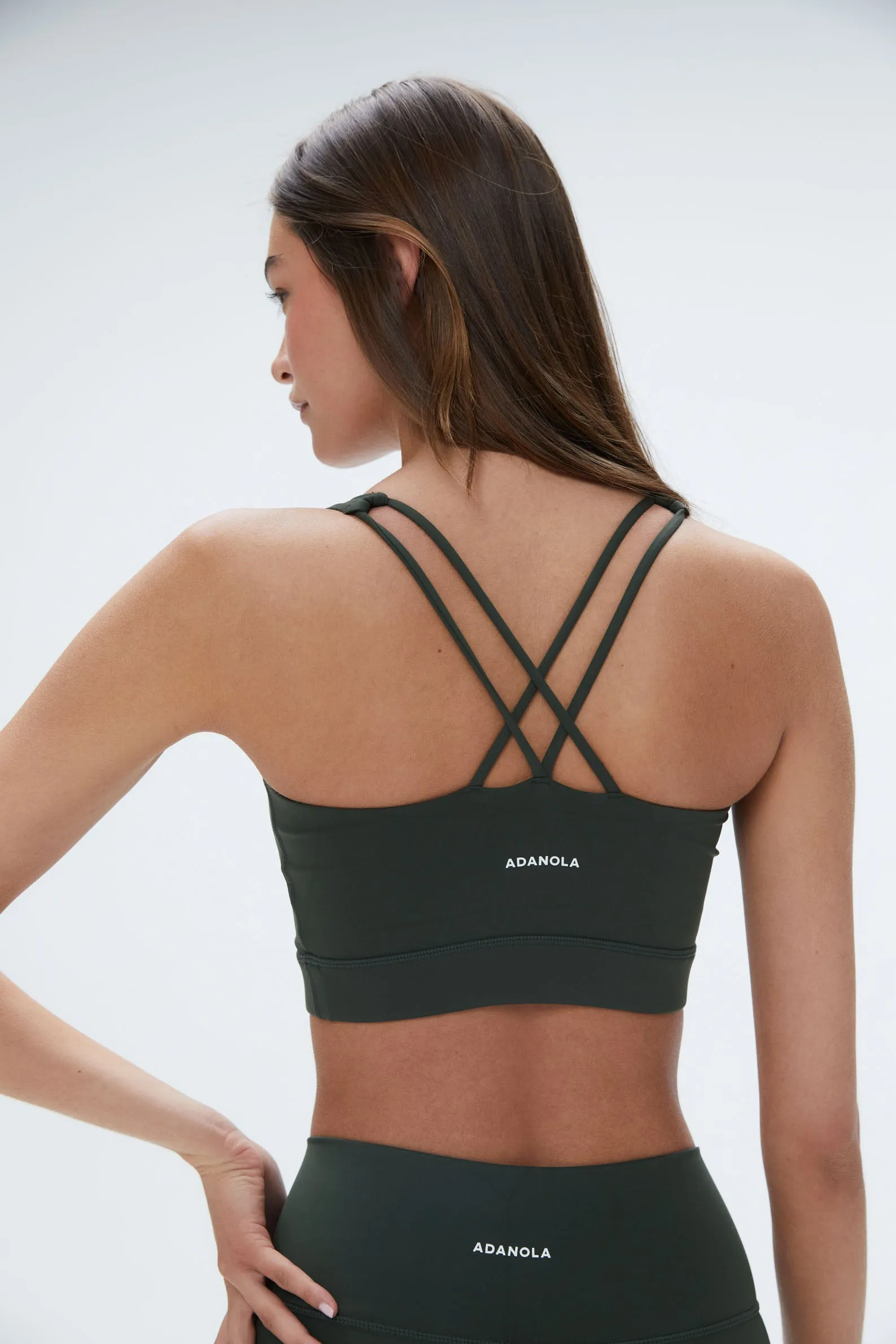 Ultimate Cross Back Bra - Dark Olive