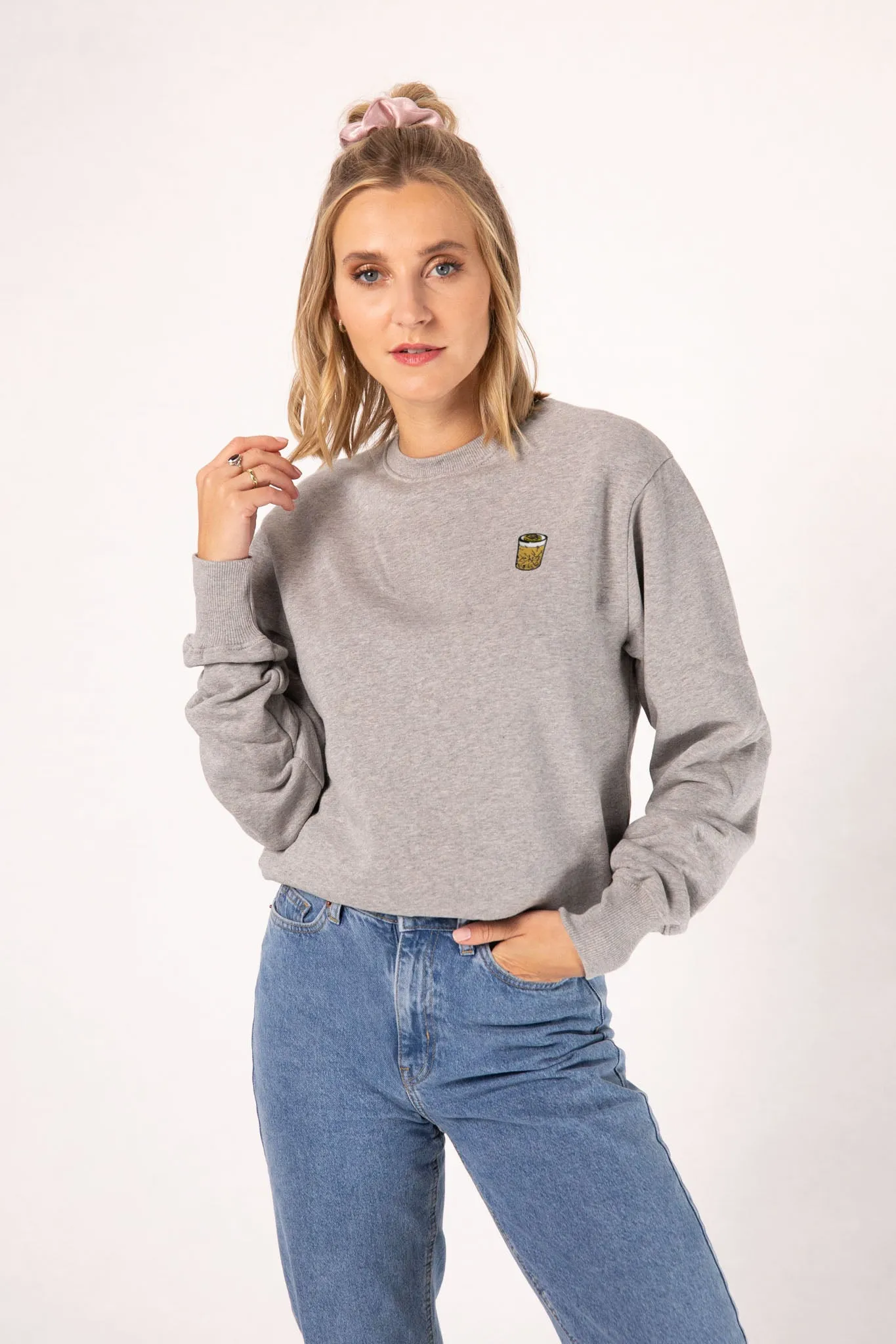 Whisky Sour | Bestickter Bio-Baumwoll Frauen Pullover