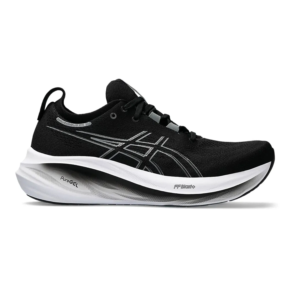 Women's Asics GEL-Nimbus 26, Black/Graphite Grey, 6.5 B Medium